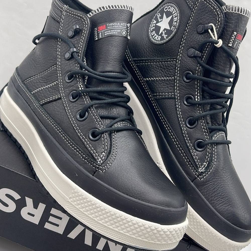Converse WMNS Leather High-Tops A08555C CTAS EQUIP WP HI
BLACK/BLACK/VINTAGE WHT - Picture 6 of 16